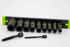 9-PC 1/4" Drive SAE RPT Socket Extractor Set (standard length