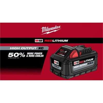 M18 REDLITH HIGH OUTPUT XC8.0 BATTERY Secondary image